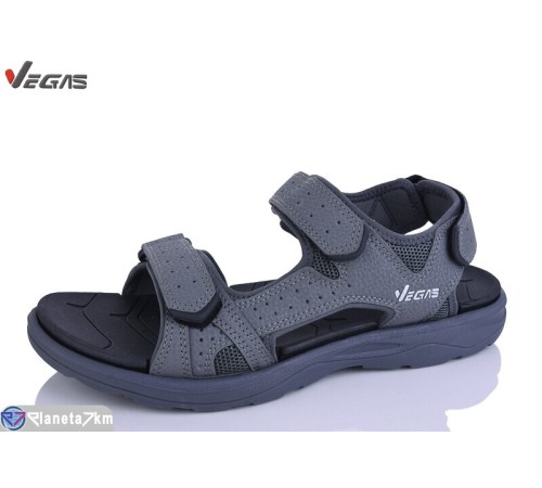 Сандалі чоловічі на літо (8 пар р.41-46) сірий  "Supo-Vegas"