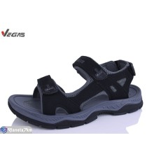 Сандалі чоловічі на літо (8 пар р.41-46) чорний  "Supo-Vegas"