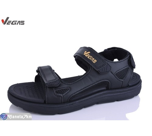 Сандалі чоловічі на літо (8 пар р.41-46) чорний  "Supo-Vegas"