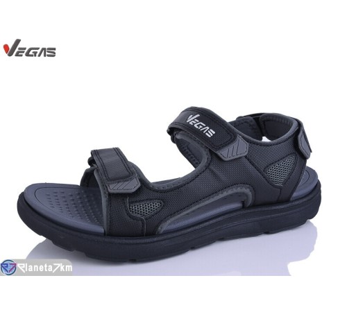 Сандалі чоловічі на літо (8 пар р.41-46) чорний  "Supo-Vegas"