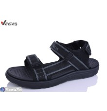 Сандалі чоловічі на літо (8 пар р.41-46) чорний  "Supo-Vegas"