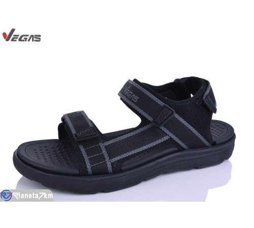 Сандалі чоловічі на літо (8 пар р.41-46) чорний  "Supo-Vegas"