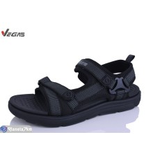 Сандалі чоловічі на літо (8 пар р.41-46) чорний  "Supo-Vegas"