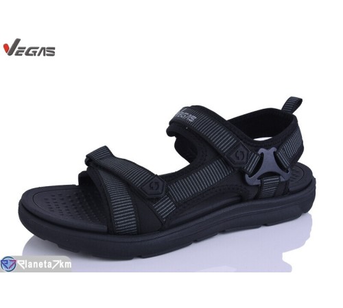Сандалі чоловічі на літо (8 пар р.41-46) чорний  "Supo-Vegas"