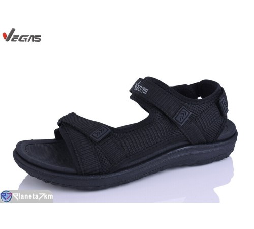 Сандалі чоловічі на літо (8 пар р.41-46) чорний  "Supo-Vegas"