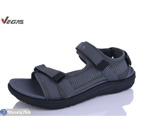 Сандалі чоловічі на літо (8 пар р.41-46) сірий  "Supo-Vegas"