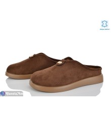 Шлепки жіночі на літо (8 пар р.36-41) коричневий  "LOREDANA"