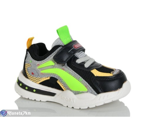 Дитячі кросівки на весну/осінь (8 пар р.21-26) чорний  "Laifakids"