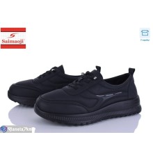 Кросівки жіночі на весну/осінь (8 пар р.37-42) чорний  "Saimaoji"