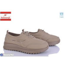 Кросівки жіночі на весну/осінь (8 пар р.37-42) коричневий  "Saimaoji"