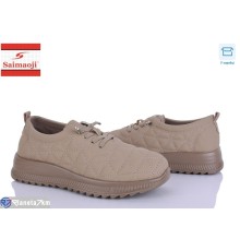 Кросівки жіночі на весну/осінь (8 пар р.37-42) коричневий  "Saimaoji"