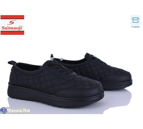 Кросівки жіночі на весну/осінь (8 пар р.37-42) чорний  "Saimaoji"