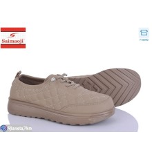 Кросівки жіночі на весну/осінь (8 пар р.37-42) коричневий  "Saimaoji"