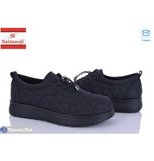 Кросівки жіночі на весну/осінь (8 пар р.37-42) чорний  "Saimaoji"