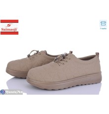 Кросівки жіночі на весну/осінь (8 пар р.37-42) коричневий  "Saimaoji"