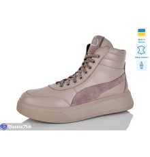 Черевики жіночі на весну/осінь (6 пар р.36-40) бежевий  "LINA"