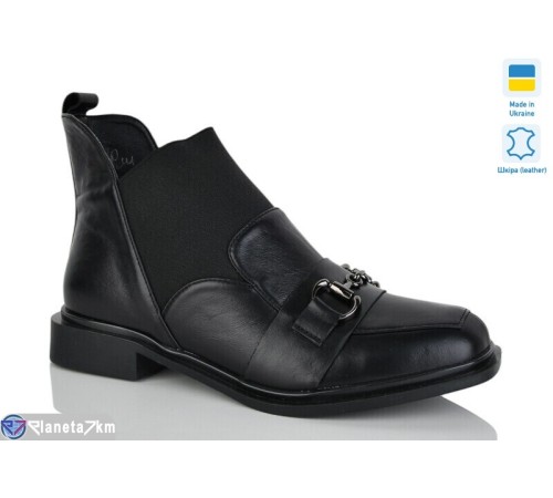 Черевики жіночі на весну/осінь (6 пар р.36-40) чорний  "LINA"