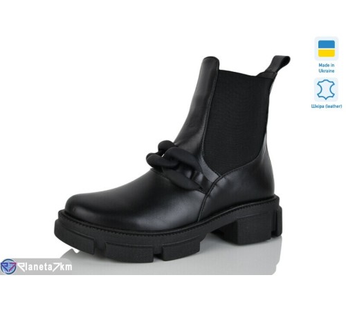 Черевики жіночі на весну/осінь (6 пар р.36-40) чорний  "LINA"