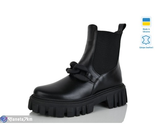 Черевики жіночі на весну/осінь (6 пар р.36-40) чорний  "LINA"