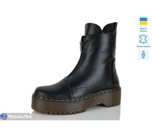 Черевики жіночі на весну/осінь (6 пар р.36-40) чорний  "LINA"