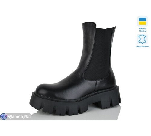 Черевики жіночі на весну/осінь (6 пар р.36-40) чорний  "LINA"