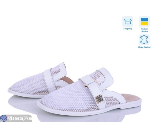 Шлепки жіночі на літо (6 пар р.36-40) білий  "Linda"