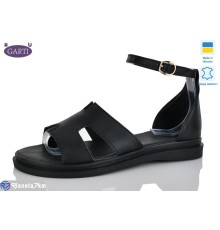 Босоніжки жіночі на літо (6 пар р.36-40) чорний  "Garti"