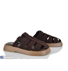 Шлепки жіночі на літо (8 пар р.36-41) коричневий  "LOREDANA"