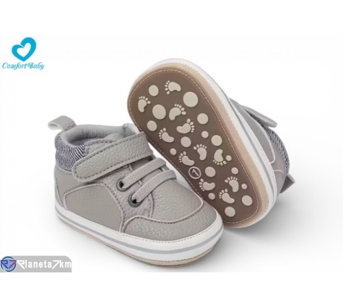 Пінетки дитячі на весну/осінь (6 пар р.11-13) сірий  "Comfort-baby"