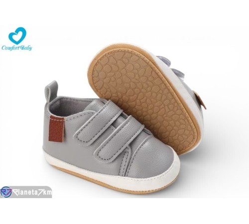 Пінетки дитячі на весну/осінь (6 пар р.11-13) сірий  "Comfort-baby"