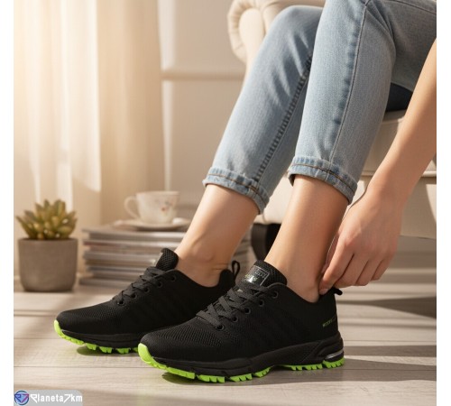 Кросівки жіночі на весну/осінь (8 пар р.36-41) чорний  "Fuggo"