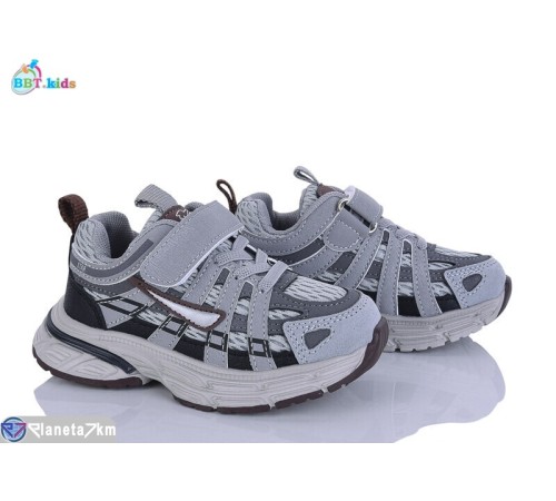 Дитячі кросівки на весну/осінь (8 пар р.26-31) сірий  "BBT"