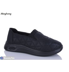 Туфлі жіночі на весну/осінь (8 пар р.37-42) чорний  "HORSE"