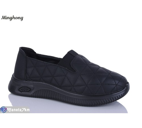 Туфлі жіночі на весну/осінь (8 пар р.37-42) чорний  "HORSE"