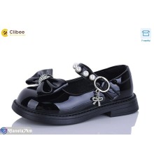 Дитячі туфлі на весну/осінь (6 пар р.26-30) чорний  "Clibee-Apawwa"