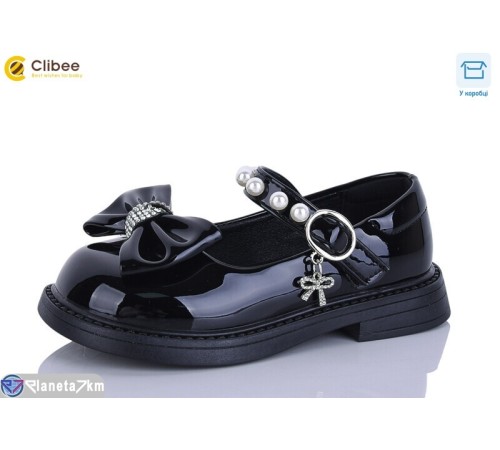 Дитячі туфлі на весну/осінь (6 пар р.26-30) чорний  "Clibee-Apawwa"