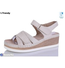 Босоніжки жіночі на літо (8 пар р.36-41) бежевий  "Trendy"
