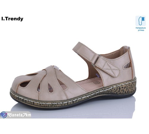 Босоніжки жіночі на літо (8 пар р.36-41) коричневий  "Trendy"