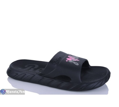 Шлепки жіночі на літо (8 пар р.36-41) чорний  "INPIRE"