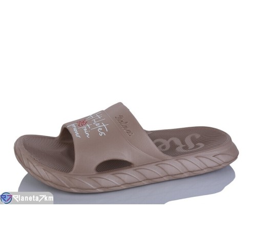 Шлепки жіночі на літо (8 пар р.36-41) коричневий  "INPIRE"