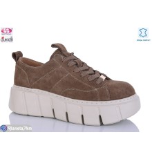 Кросівки жіночі на весну/осінь (8 пар р.36-41) коричневий  "Gukkcr"