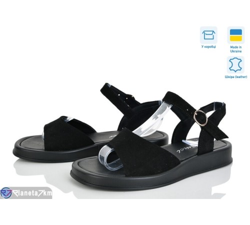 Босоніжки жіночі на літо (8 пар р.36-41) чорний  "FOX"