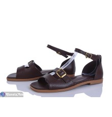 Босоніжки жіночі на літо (8 пар р.36-41) коричневий  "LOREDANA"