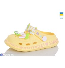 Кроки дитячі на літо (6 пар р.25-30) жовтий  "LOTTOS"