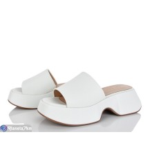 Шлепки жіночі на літо (6 пар р.36-40) білий  "MARADONA"