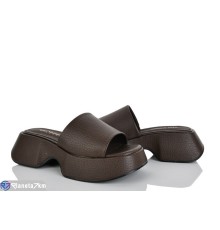 Шлепки жіночі на літо (6 пар р.36-40) коричневий  "MARADONA"