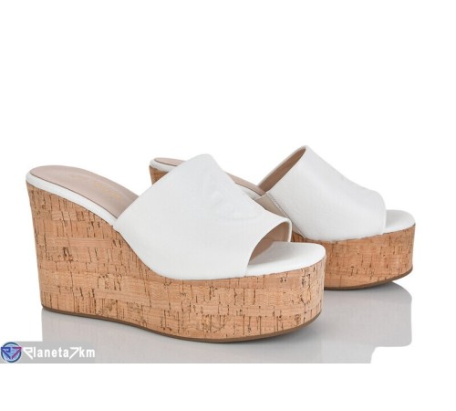 Шлепки жіночі на літо (6 пар р.36-41) білий  "MARADONA"