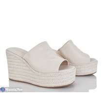 Шлепки жіночі на літо (6 пар р.36-41) бежевий  "MARADONA"