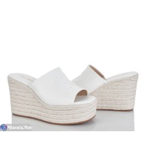 Шлепки жіночі на літо (6 пар р.36-41) білий  "MARADONA"