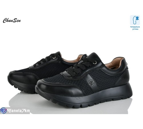 Кросівки жіночі на весну/осінь (8 пар р.36-41) чорний  "Chunsen"